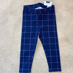 Janie and Jack Windowpane Plaid Equestrian Pants